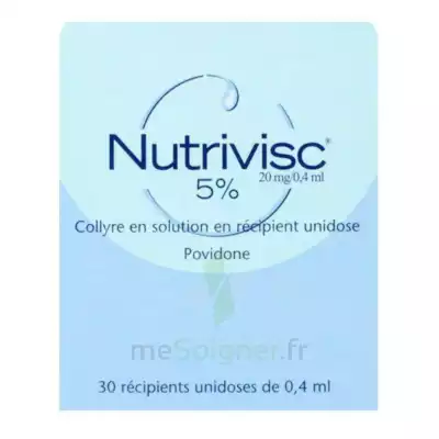 Nutrivisc 5 % (20 Mg/0,4 Ml) Collyre Sol En Récipient Unidose 30unidoses/0,4ml à Embrun